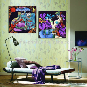 Hot Designs Chinese Girl Frameless Canvas Prints For Hot Sale